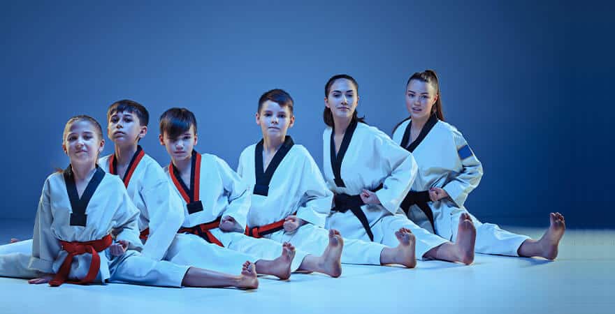 Martial Arts Lessons for Kids in hohokus NJ - Kids Group Splits